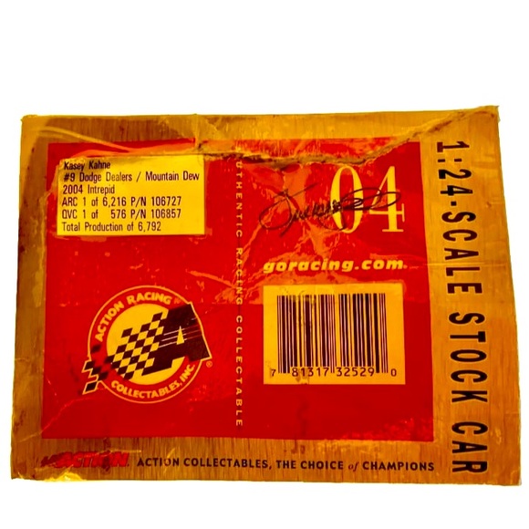 Kasey Kahne 2004 #9 MOUNTAIN DEW Dodge Intrepid 1:24 Nascar ORIGINAL BOX ONLY - Picture 7 of 9